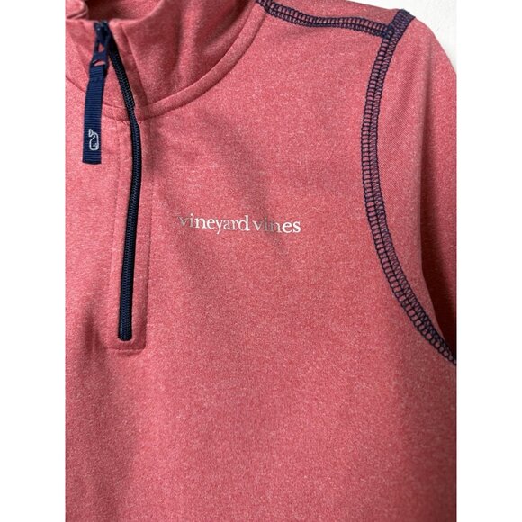 Vineyard Vines Girls Pink 1/4 Zip Long Sleeve Pullover Size 4T EUC - Picture 2 of 8